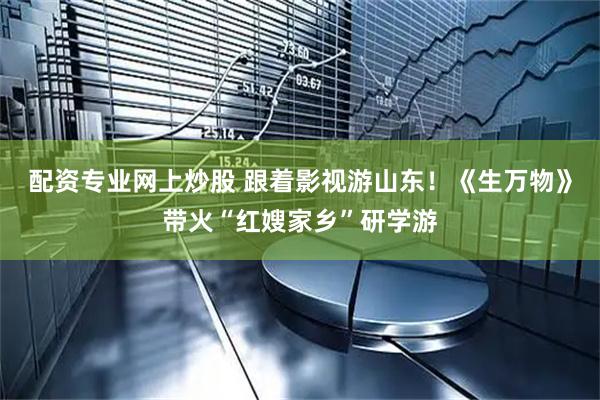 配资专业网上炒股 跟着影视游山东！《生万物》带火“红嫂家乡”研学游
