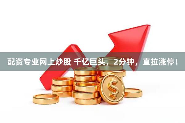 配资专业网上炒股 千亿巨头，2分钟，直拉涨停！